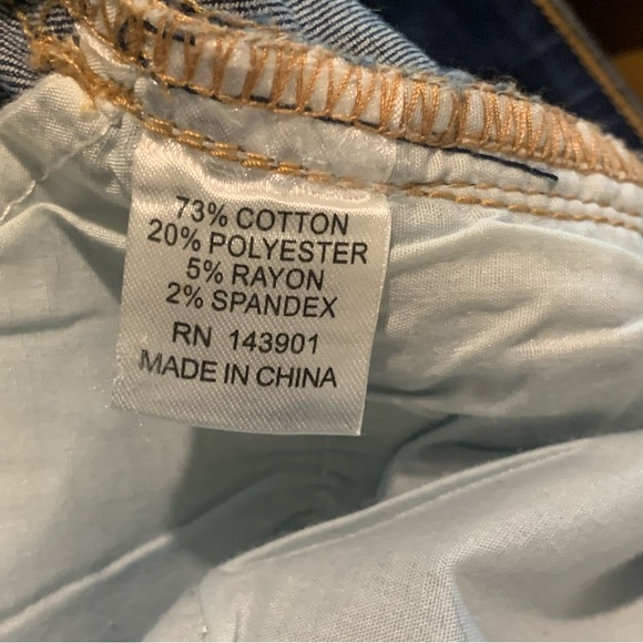 Coco + Carmen Dark Blue Wash Distressed Beaded Skinny Jeans High Rise Size L/XL - Picture 6 of 14